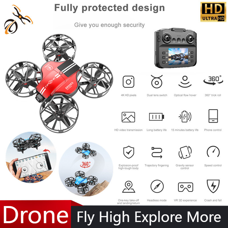 Rc Helicopter Charger - YENI Mini Drone 812PRO meslek HD